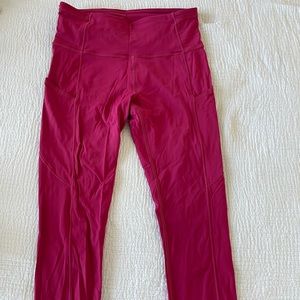 Pink Lululemon leggings!